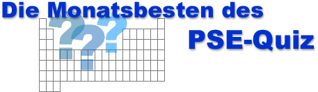 PSE-Quiz - Liste der Monatsbesten