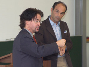 Prof. Dr. Hartmut Schneider und Prof. Dr. Riccardo Stoohs