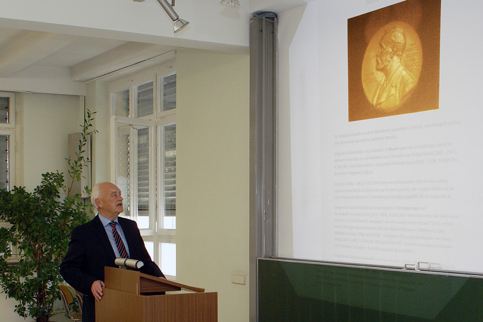 Vortrag von Prof. Dr. Max Herberhold: "Die Nobelpreise - einige historische und zeitkritische Anmerkungen"