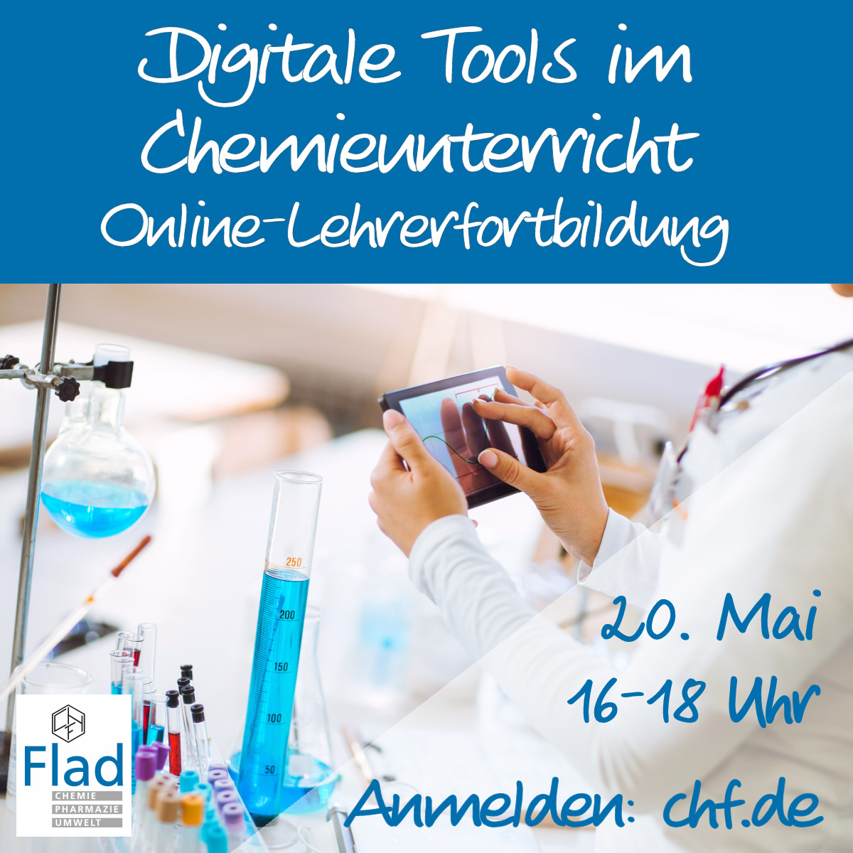 Einladung zur Online-Lehrerfortbildung: Digitale Tools im Chemieunterricht