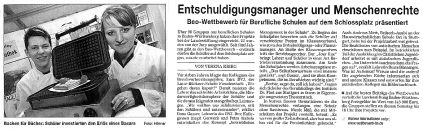 Wettbewerb für Berufliche Schulen auf dem Schlossplatz präsentiert