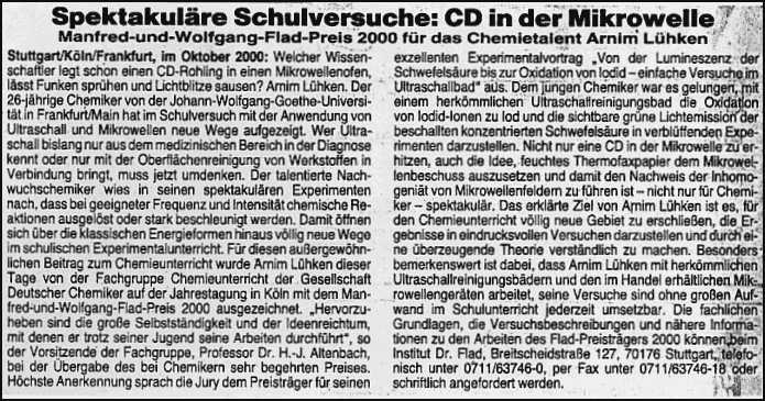 Der neue Tag / Weiden vom 9.11.2000