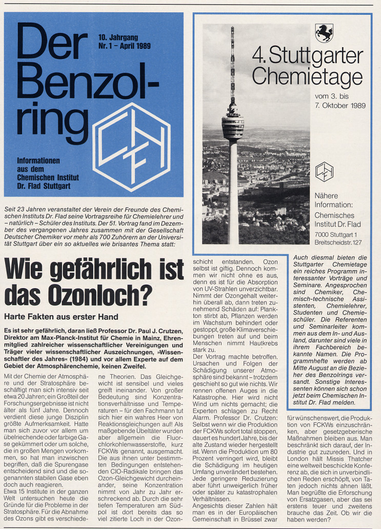 Der Benzolring - Ausgabe im PDF-Format