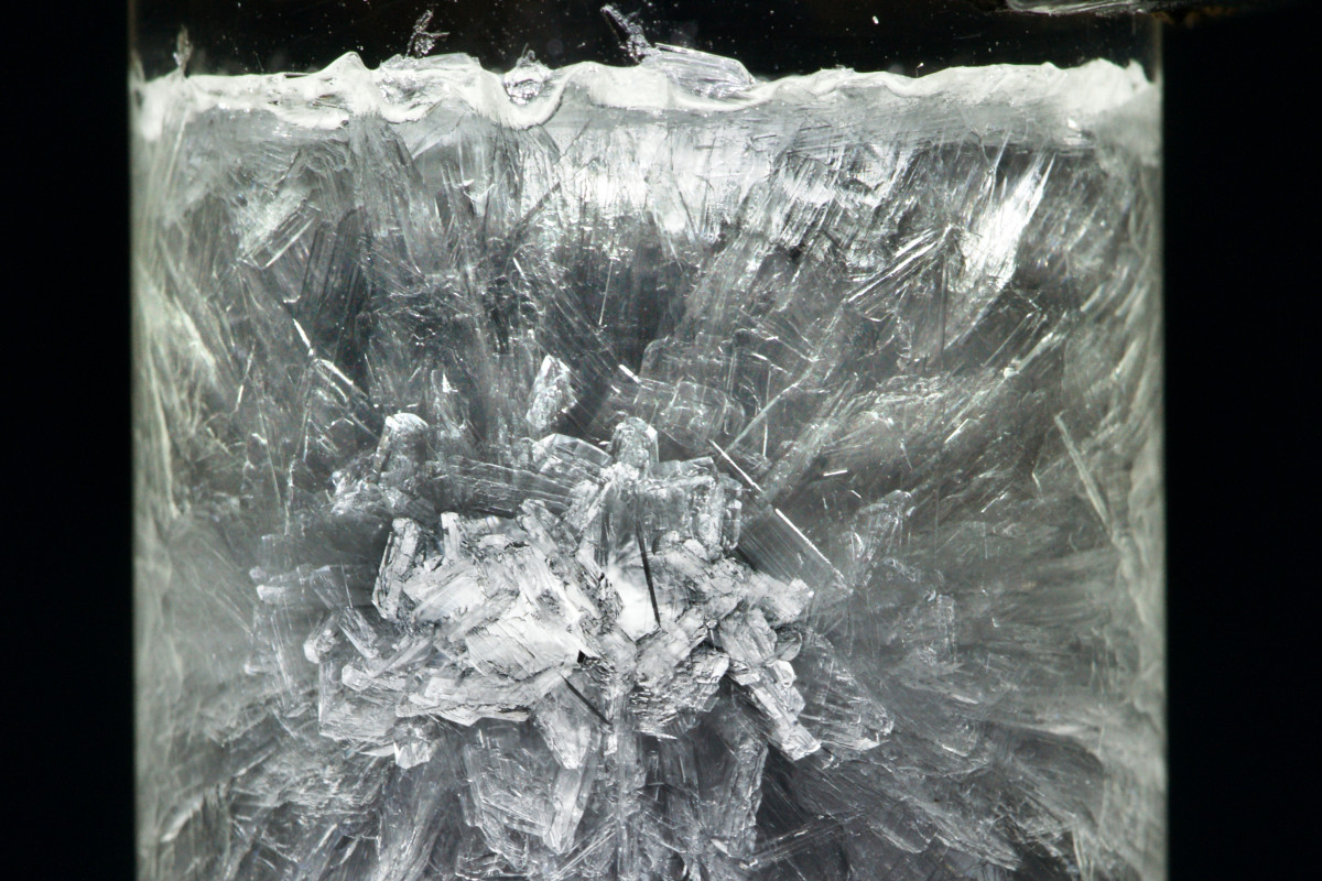 Kristallisation von Natriumsulfat